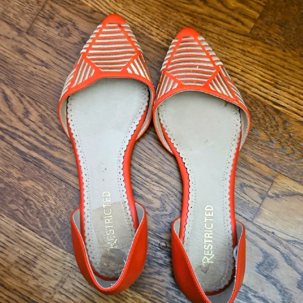 Restricted Women's Orange Flats